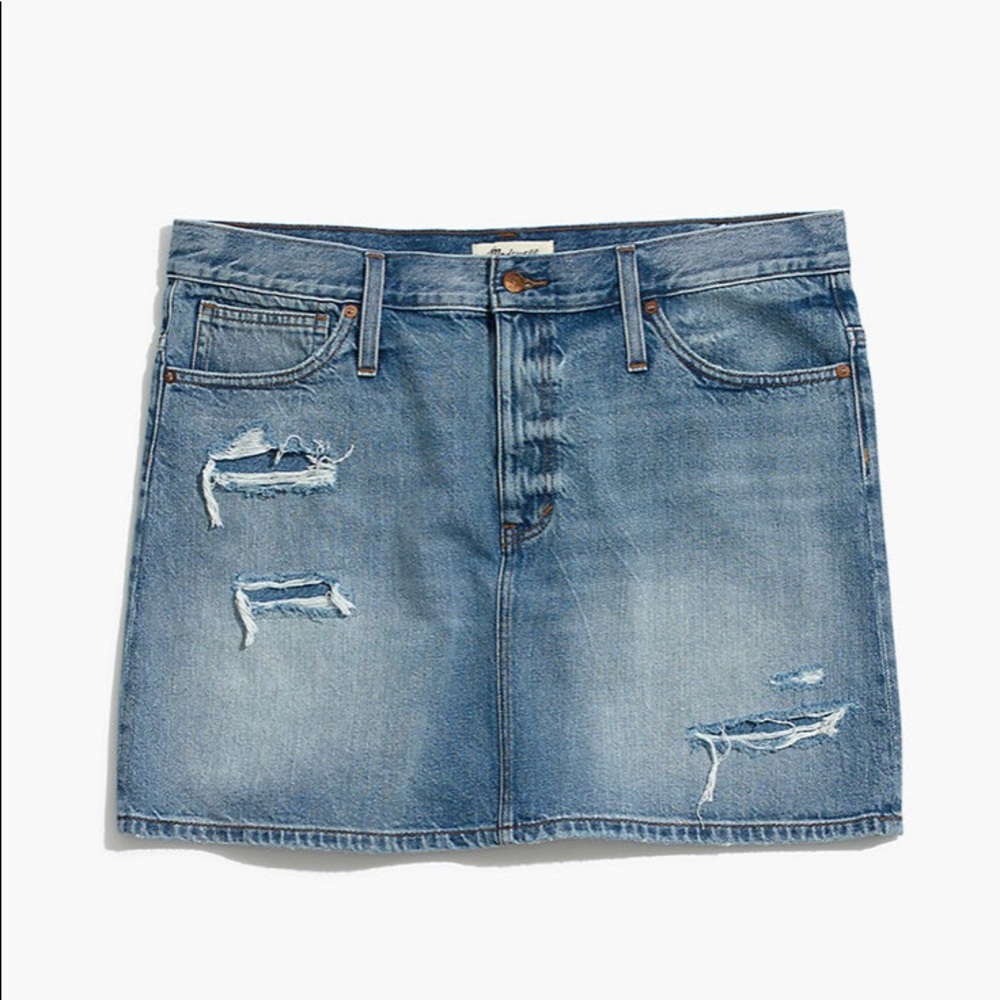 Madewell Rigid Denim Mini Skirt